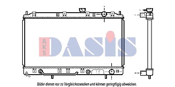 140049N AKS DASIS Радиатор, охлаждение двигателя