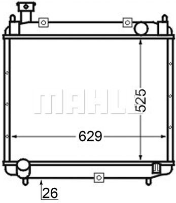 CR126000S MAHLE Радиатор, охлаждение двигателя