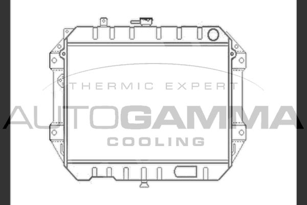 104040 AUTOGAMMA Радиатор, охлаждение двигателя