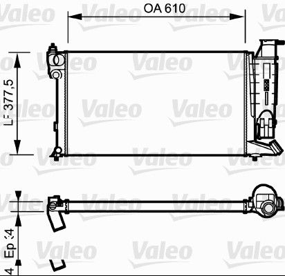 730985 VALEO Радиатор, охлаждение двигателя