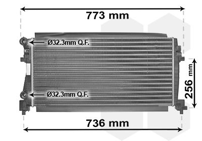 58002340 VAN WEZEL Радиатор, охлаждение двигателя