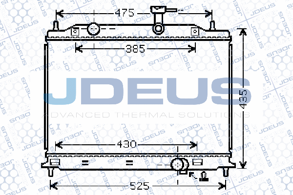 065M05 JDEUS Радиатор, охлаждение двигателя