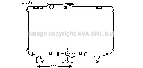 TO2208 AVA QUALITY COOLING Радиатор, охлаждение двигателя