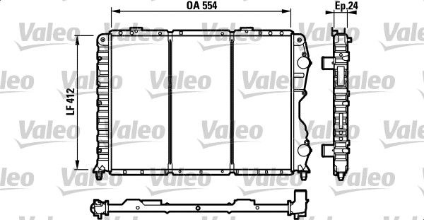 732547 VALEO Радиатор, охлаждение двигателя