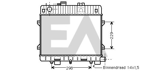 31R07027 EACLIMA Радиатор, охлаждение двигателя