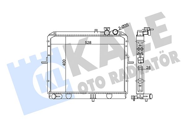 370000 KALE OTO RADYATÖR Радиатор, охлаждение двигателя