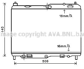 FD2441 AVA QUALITY COOLING Радиатор, охлаждение двигателя