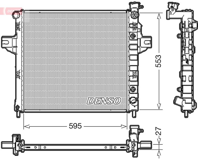 DRM06032 DENSO Радиатор, охлаждение двигателя