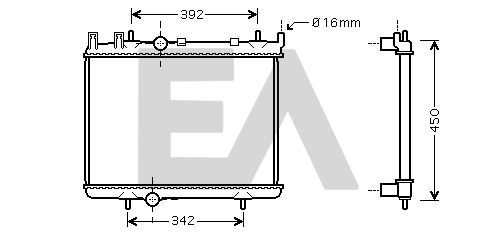 31R55109 EACLIMA Радиатор, охлаждение двигателя