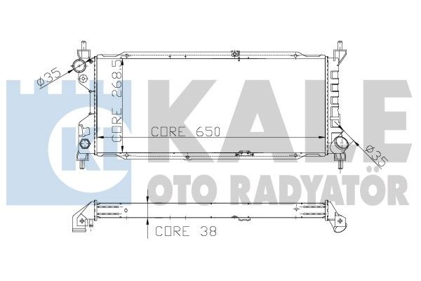 156000 KALE OTO RADYATÖR Радиатор, охлаждение двигателя