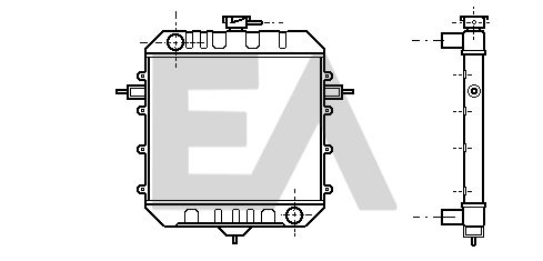 31R54017 EACLIMA Радиатор, охлаждение двигателя