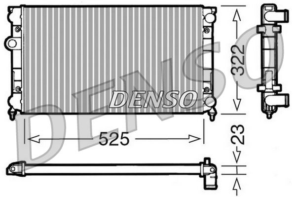 DRM32006 DENSO Радиатор, охлаждение двигателя