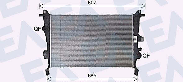 31R25148 EACLIMA Радиатор, охлаждение двигателя