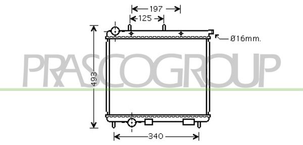 CI304R003 PRASCO Радиатор, охлаждение двигателя