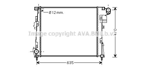 RTA2427 AVA QUALITY COOLING Радиатор, охлаждение двигателя