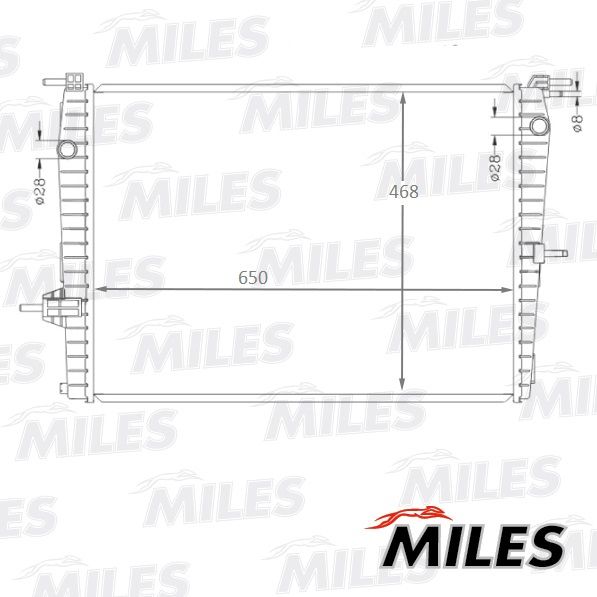 ACRB218 MILES Радиатор, охлаждение двигателя