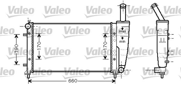 734457 VALEO Радиатор, охлаждение двигателя