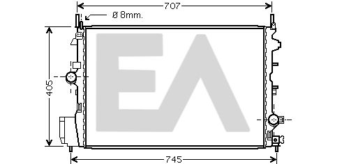 31R54211 EACLIMA Радиатор, охлаждение двигателя