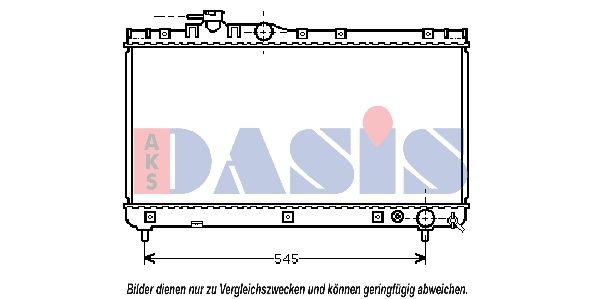 211690N AKS DASIS Радиатор, охлаждение двигателя