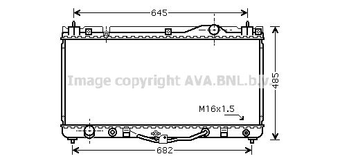 TO2303 AVA QUALITY COOLING Радиатор, охлаждение двигателя