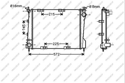 RN325R003 PRASCO Радиатор, охлаждение двигателя