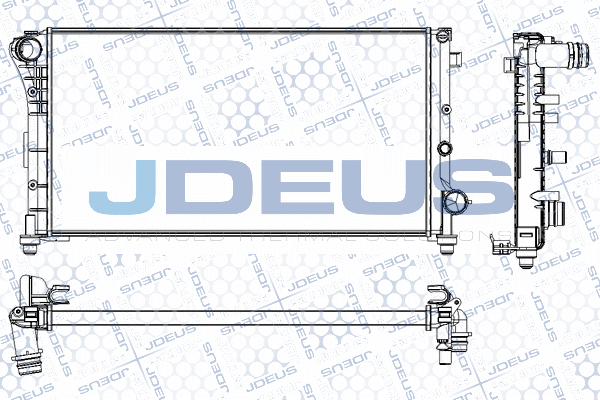 RA0111050 JDEUS Радиатор, охлаждение двигателя