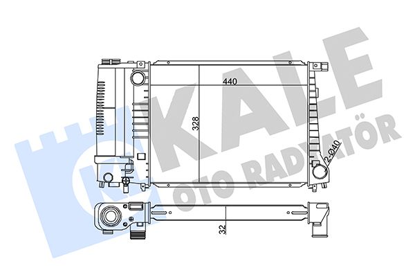 351865 KALE OTO RADYATÖR Радиатор, охлаждение двигателя