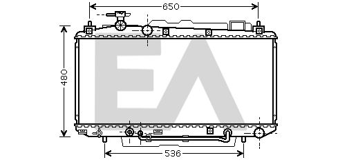 31R71152 EACLIMA Радиатор, охлаждение двигателя