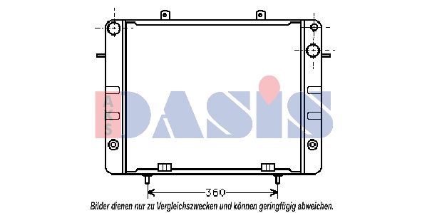 150440N AKS DASIS Радиатор, охлаждение двигателя