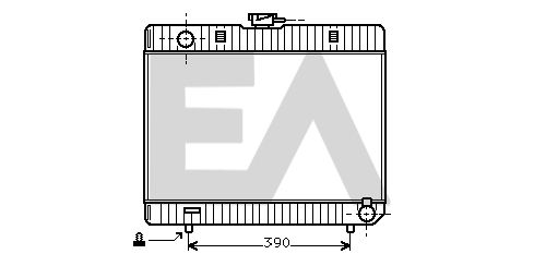 31R50047 EACLIMA Радиатор, охлаждение двигателя