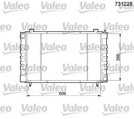 731228 VALEO Радиатор, охлаждение двигателя