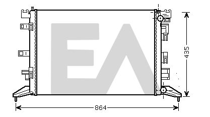 31R60164 EACLIMA Радиатор, охлаждение двигателя