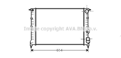 RT2108 AVA QUALITY COOLING Радиатор, охлаждение двигателя