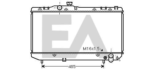 31R71063 EACLIMA Радиатор, охлаждение двигателя