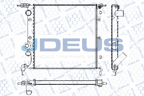 RA0230331 JDEUS Радиатор, охлаждение двигателя