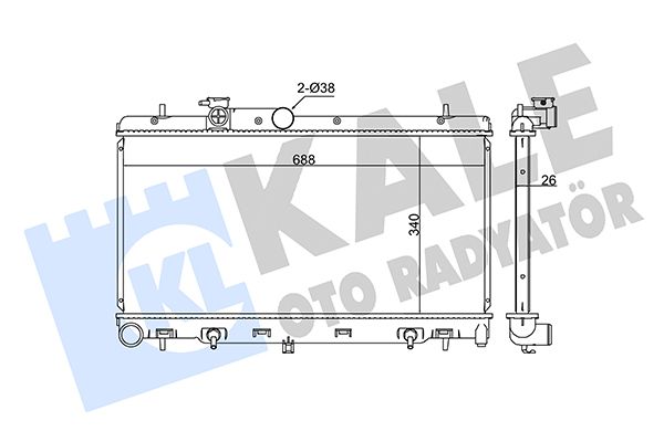 342110 KALE OTO RADYATÖR Радиатор, охлаждение двигателя