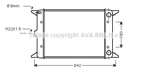 VN2023 AVA QUALITY COOLING Радиатор, охлаждение двигателя