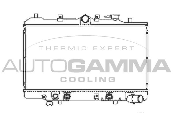 105520 AUTOGAMMA Радиатор, охлаждение двигателя