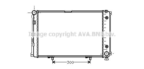 MS2061 AVA QUALITY COOLING Радиатор, охлаждение двигателя