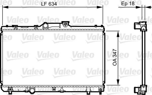 731441 VALEO Радиатор, охлаждение двигателя