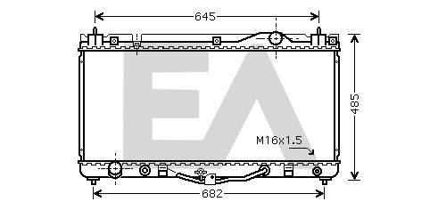 31R71149 EACLIMA Радиатор, охлаждение двигателя