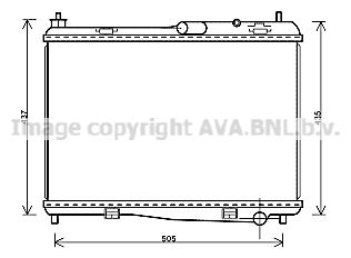 FD2440 AVA QUALITY COOLING Радиатор, охлаждение двигателя