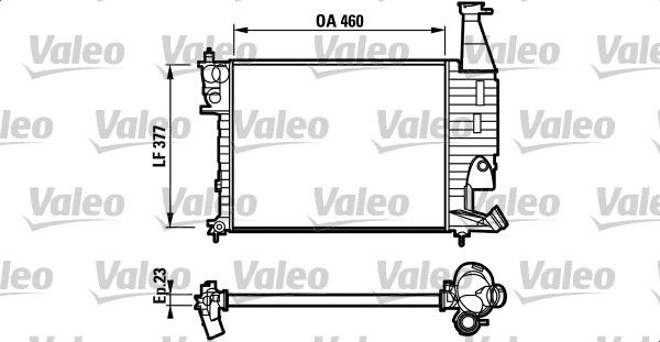 732564 VALEO Радиатор, охлаждение двигателя