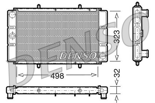 DRM24010 DENSO Радиатор, охлаждение двигателя