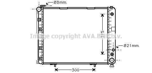 MS2178 AVA QUALITY COOLING Радиатор, охлаждение двигателя