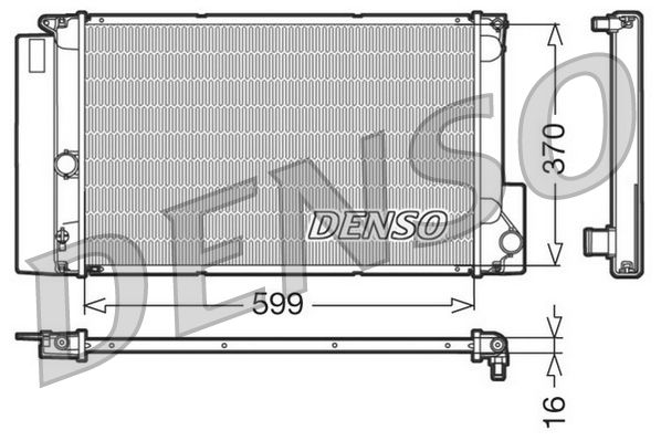 DRM50026 DENSO Радиатор, охлаждение двигателя