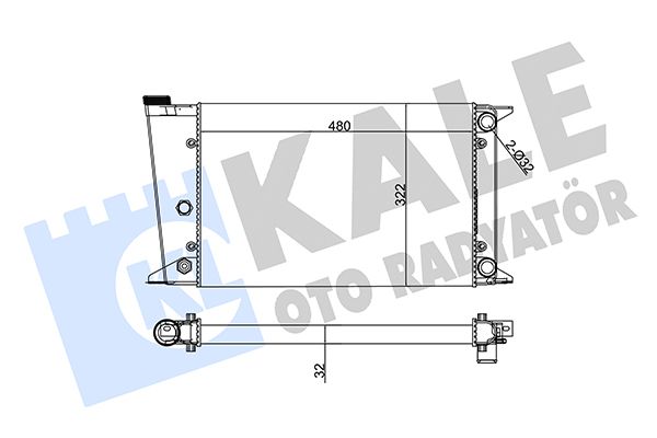 117900 KALE OTO RADYATÖR Радиатор, охлаждение двигателя