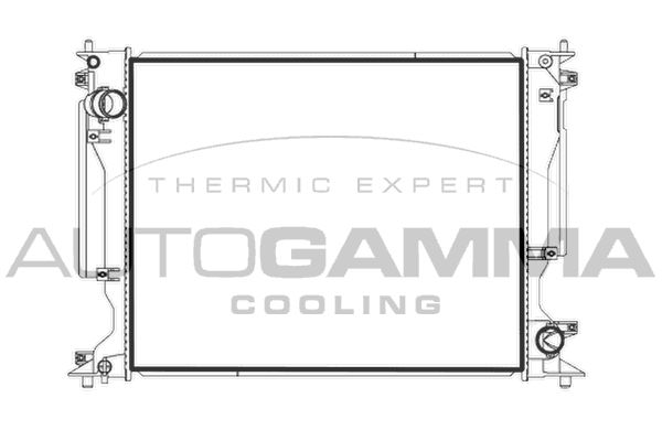 107970 AUTOGAMMA Радиатор, охлаждение двигателя