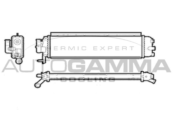 107255 AUTOGAMMA Радиатор, охлаждение двигателя