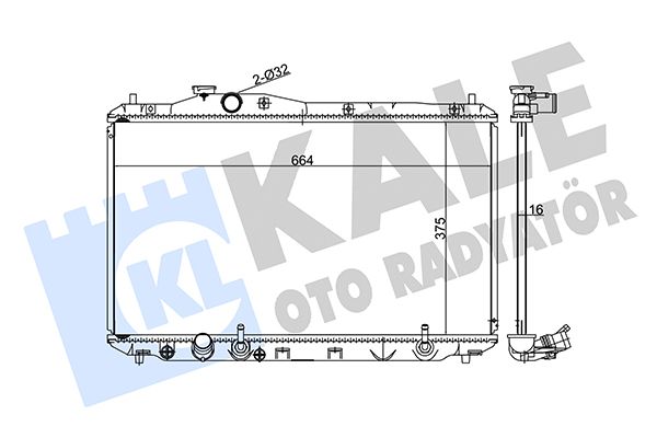 347565 KALE OTO RADYATÖR Радиатор, охлаждение двигателя